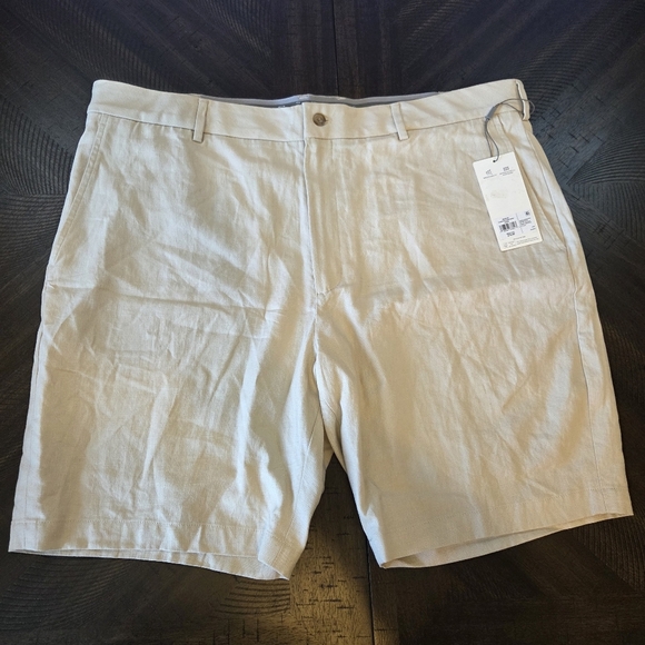 Men's Walter Hagen Clubhouse Khaki Linen Shorts Size 40 Golf Outdoor Active - Picture 2 of 9